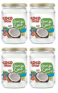4x Óleo de Coco Extravirgem Coco Show (4x 200ml) - Copra