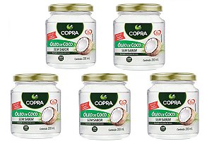 Kit 5x Óleo de Coco sem sabor (5x 200ml) - Copra