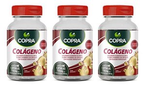 Kit 3x Colágeno c/ Vit. E (3x 60 cápsulas) - Copra