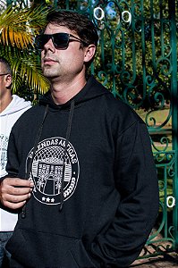 MOLETOM PRETO - LOGO FRENTE