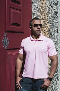 CAMISA POLO MEN ROSA CLARO