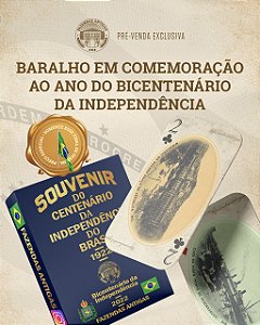 BARALHO do Bicentenário da Independência do Brasil (KIT COM PAR) - FRETE GRÁTIS