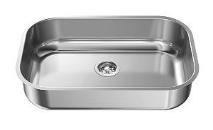 Pia para Cozinha em Aço Inox 120x53cm com Cuba 41x32cm - GhelPlus