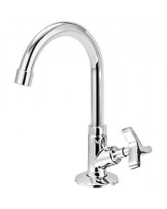 Torneira Lavatório e Cozinha 1198 C25 Trip Mesa Bica Alta Cromado Esteves