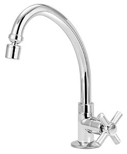 Torneira Cozinha 1167 C37 Orion Mesa Bica Movel 1/4 Volta Cromado Esteves