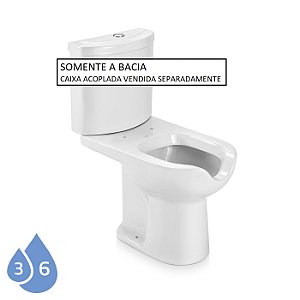 BACIA PARA CAIXA ACOPLADA LUNA MEDIC BRANCA ICASA