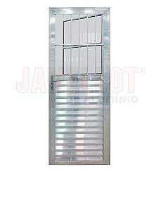 PORTA ALUMINIO POSTIGO 210X80 DIREITA BRILHO FL74 0959 JANELLOT