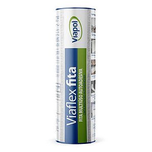 FITA ADESIVA ALUMINIZADA 45CMX10MT VIAFLEX PRO VIAPOL