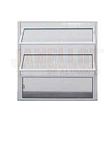 VITRO ALUMINIO BASCULANTE 40X40 BRANCO JANELLOT