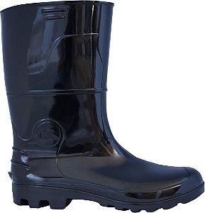 BOTA PVC CANO MEDIO PRETA N°39 IMBISEG