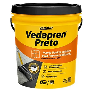 Vedapren 18L Preto Vedacit