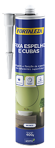 Silicone Fixa Espelho E Cuba 400G Branco Fortaleza