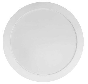 Painel Plafon Controled Sensor De Presença Redondo 18W Luz Amarela 2700K Branco Embutir Ourolux