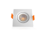 Spot Led Mini Quadrado 3W Branco 6400K Ourolux