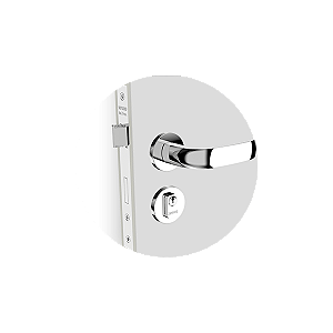 Fechadura Icaro Roseta 22 Py53 Cromado Externa (B40Xe53) Soprano