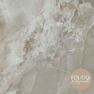 Piso Semi Gres 66X66 Polido Retificado Sirius Gray (Lb) Cx2,18 Formigres - cx2,180