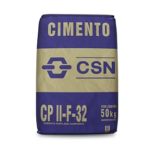 Cimento CPII F 50kgs Csn