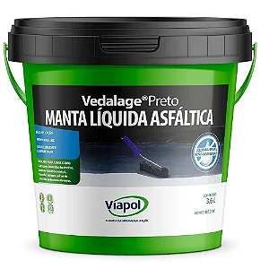 Manta Liquida Vedalage 3,6L Preto Viapol