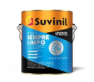 Tinta Acrilica Fosco Sempre Limpo 3.6L Branco Neve Suvinil