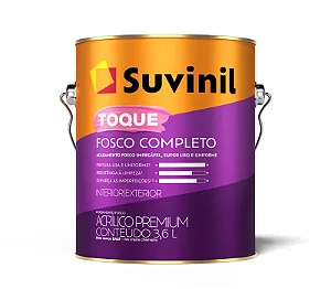 Tinta Acrilica Toque Fosco Completo 3.6L Branco Suvinil