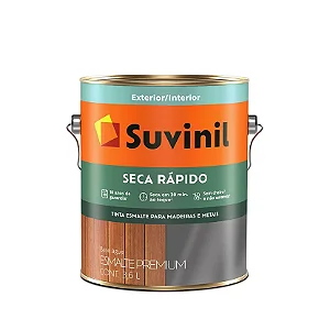 Esmalte Brilhante 3.6L Seca Rapido Preto Suvinil