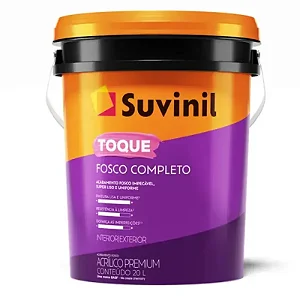 Tinta Acrilica Toque Fosco Completo 20L Branco Suvinil