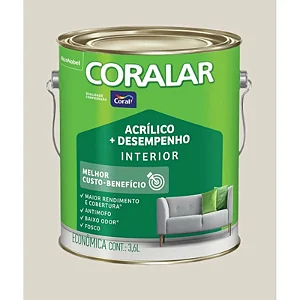 Tinta Acrilica Fosco 3.6L Coralar Palha Coral