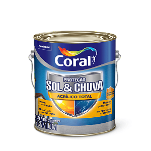 Tinta Acrilica Fosco 3.6L Sol E Chuva Branco Coral