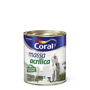 Massa Acrilica 0.9L Coral
