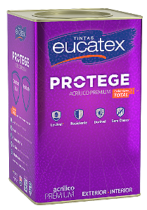 Tinta Acrilica Fosco 18L Protege Chromium Eucatex