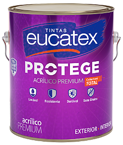 Tinta Acrilica Fosco 3.6L Protege Chromium Eucatex