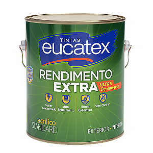 Tinta Acrilica Fosco 3.6L Rende Extra Areia Eucatex