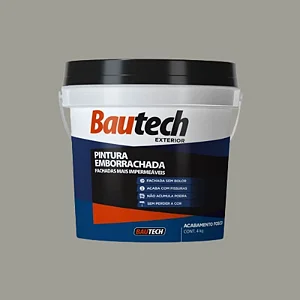 Tinta Acrilica Fosco 4Kg Pintura Emborrachada Branco Bautech
