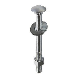 Parafuso Frances 1/4X2.1/2 Com Porca E Arruela 5Pc Pfr04 Fixtil