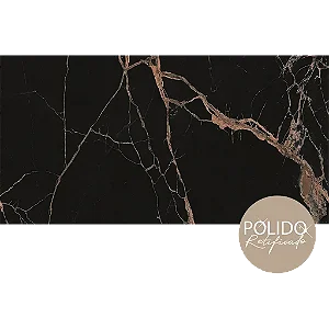 Piso Semi gres 60X120 Gran Titanium Black Polido (Lb) Cx2,16 Formigres - cx2,160