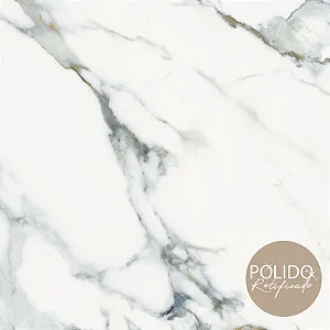 Piso Semi gres 66X66 Calacata Blue Polido Rt (Lb) Cx2,18 Formigres - cx2,180