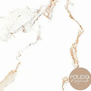 Piso Semi gres 66X66 Marmi Delux Polido Rt Cx2,18 Formigres - cx2,180