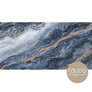 Piso Semi gres 60X120 Gran Baltic Blue Polido (Lb) Cx2,16 Formigres - cx2,160
