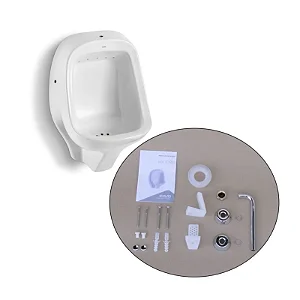 Mictorio Sifonado Branco Com Kit De Intalação Icasa