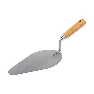 Colher Pedreiro 9 Oval Com Cabo De  Madeira Cortag