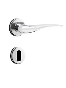 Fechadura Mz930 R64 Roseta Cromado Interna Papaiz