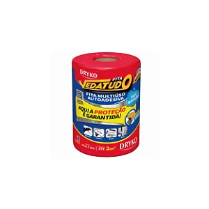 Fita Manta Asfaltica Adesiva Aluminizada Multiuso Vedatudo Drykofita 20cm 10m Dryko