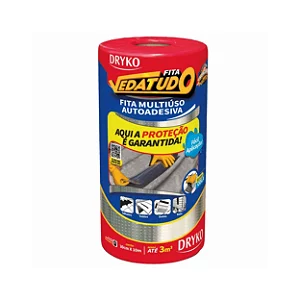 Fita Manta Asfaltica Adesiva Aluminizada Multiuso Vedatudo Drykofita 30cm 10m Dryko