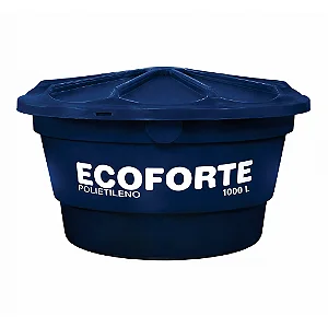 Caixa Dagua Polietileno 1000L Com Tampa Ecoforte