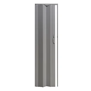 Porta Sanfonada Pvc 80 cm Cinza Plastilit