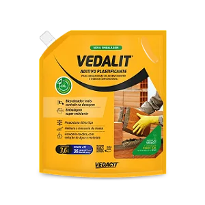 Vedalit Aditivo Plastificante Pouch 3,6L Vedacit