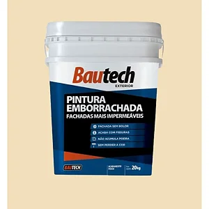 Tinta Acrilica Fosco 20Kg Pintura Emborrachada Areia Bautech