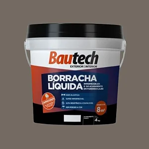 Borracha Liquida 4Kg Cinza Grafite Bautech