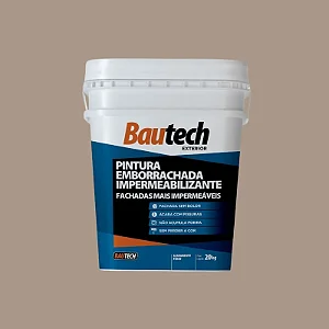 Tinta Acrilica Fosco 20Kg Pintura Emborrachada Camurça Bautech