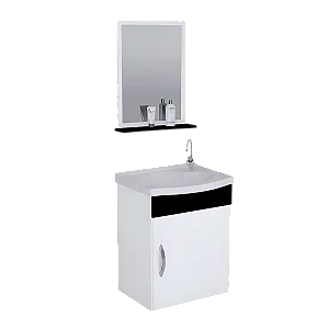 Toucador Siena Suspenso 40 Preto Rorato